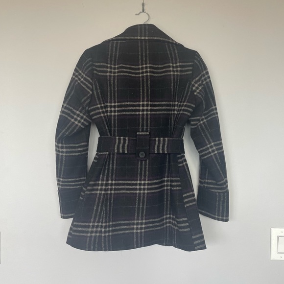 Cleo Purple plaid pea coat! - Picture 2 of 5